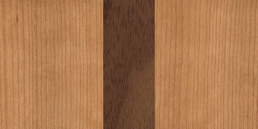 Cherry walnut combination real wood veneer sample